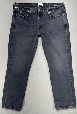 Citizens of Humanity Ella Jeans Womens 31x25 Black Mid Rise Crop Gothic Denim