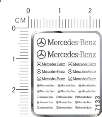 Chrom (Metall) Aufkleber Benchi Für Verschiedene Waage Modell Sets (Silber) 7233