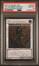 Yugioh Card T.G. Halberd Cannon EXVC-JP043 Ultimate Rare PSA 10 GEM MINT