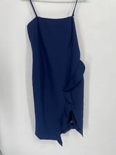 Bardot Carmelle Cocktail Dress Blue 8 Medium  Women's Dresses Sheath