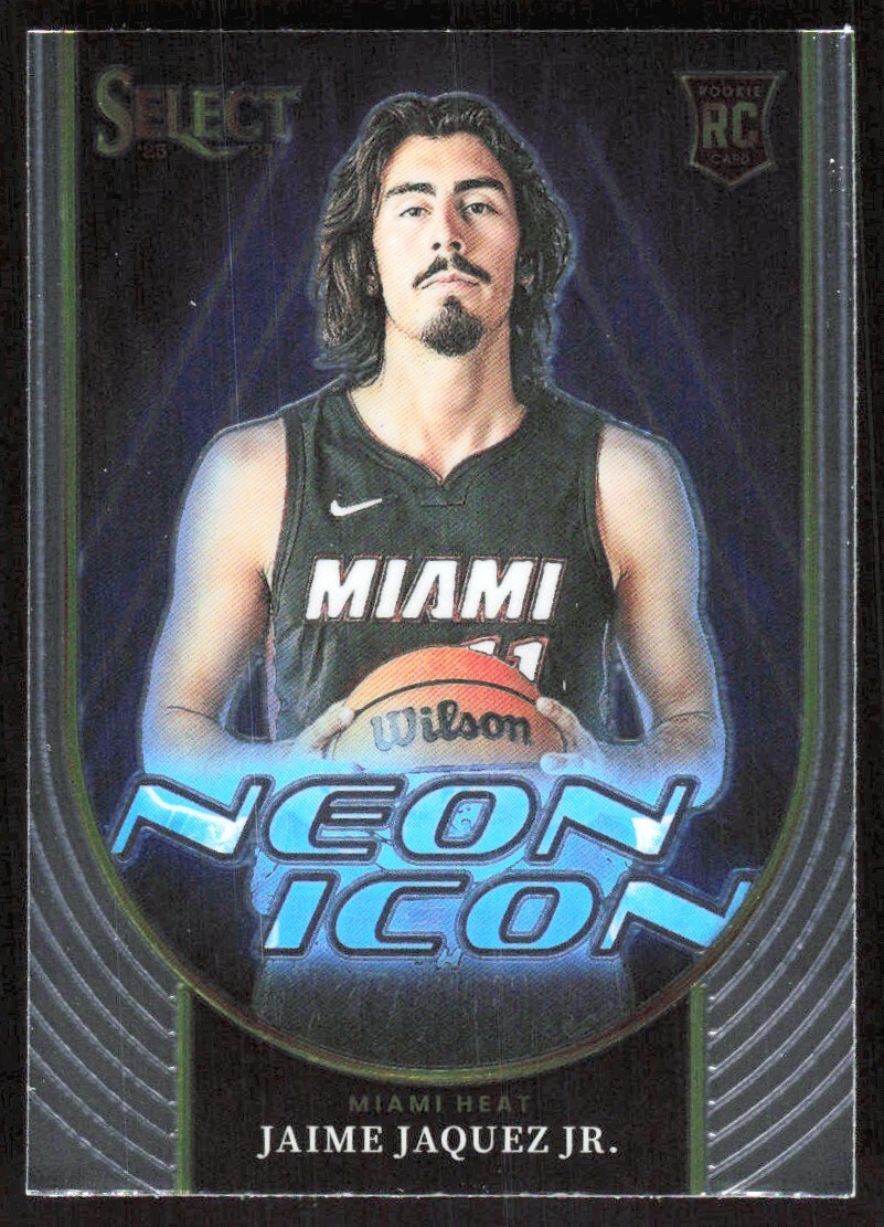 2023-24 1849C PANINI SELECT NEON ICON JAIME JAQUEZ JR. Rookie Miami Heat #3