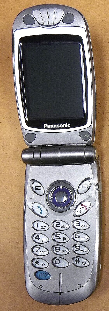 Panasonic EB-GU87 - Silver ( AT&T Wireless ) Very Rare Flip