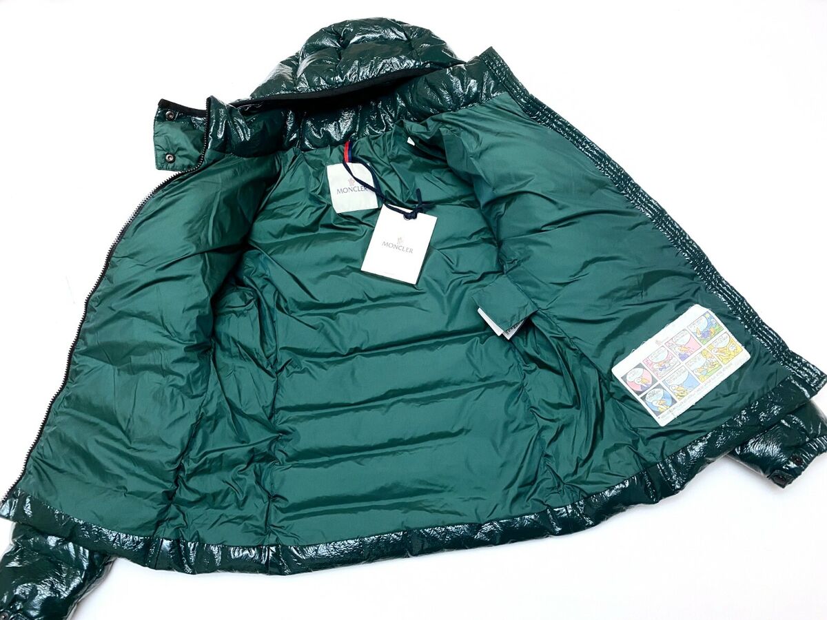 RRP $1970 RARE Auth MONCLER BADY Green Zip Up Down Puffer RRP $1970 RARE Auth MONCLER BADY Green Zip Up Down Puffer