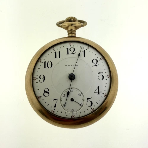 Antique 1900 Waltham P.S. Bartlett 18s 17J Pocket Watch Open Face - Runs