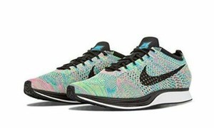 Nike Men's Flyknit Racer Multi-Color Sz 8 US 41 EUR 526628-304 Running  Rainbow 888409301122 | eBay