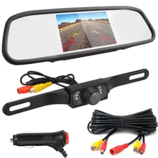 Car Back up Camera Car Rear View Parking Reverse Camera + 4.3" Mirror Monitor