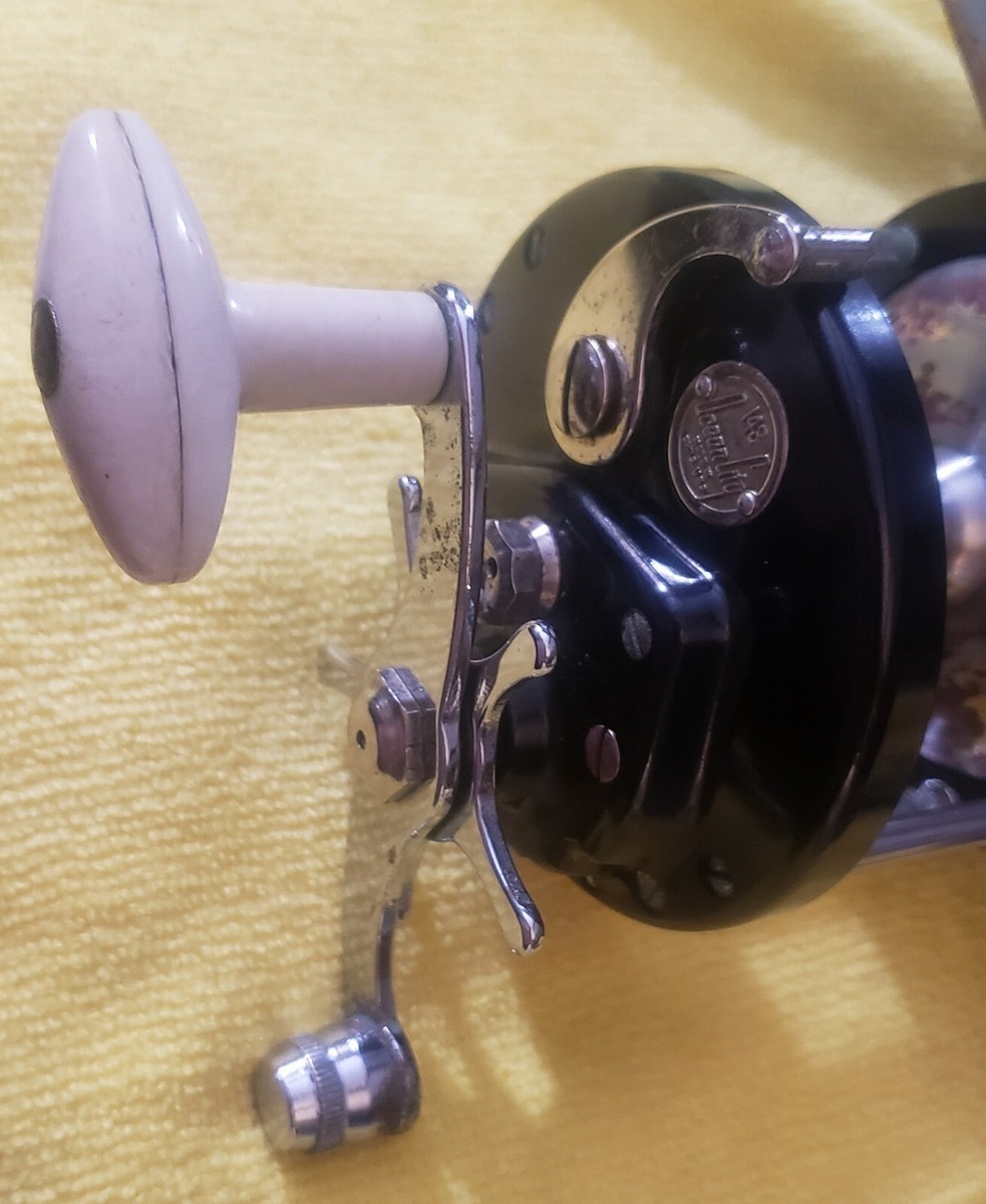 Moulinet De Pêche Vintage Ocean City - Modèle St Lucie Bait Casting - Pour Pêche En Mer - Occasion Fonctionnel