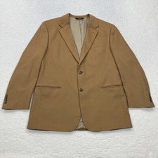Jos A Banks Cashmere Sport Coat Mens 46 L Beige Single Breasted Blazer Jacket