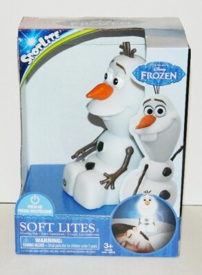 Walt Disney Frozen Movie Olaf Figure Soft Lite Soft Formed Glowing Toy NEW BOXED