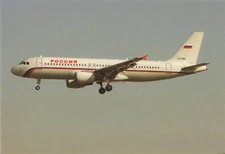Postcard Airline ROSSIYA RUSSIAN AIRLINES VQ-BBM A320-214 CC7.