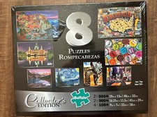Buffalo 8-in-1 Collectors Edition Jigsaw Puzzles City Pop Art 2000 pc Complete