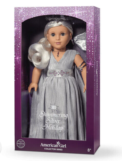 American Girl 2023 Shimmering Silver Holiday Collector Doll American Girl 2023 Shimmering Silver Holiday Collector Doll