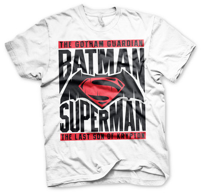 Batman vs Superman The Last Son of Krypton Männer Men T-Shirt Weiss White