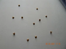 BRASS FLAT HEAD SLOTTED MACHINE SCREWS  4/40 x 1/8"  15 PCS. NEW