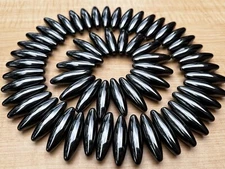 Magnet Hematite Elliptical Zingers, Oval Magnet Hematite, Wholesale Bulk Lot