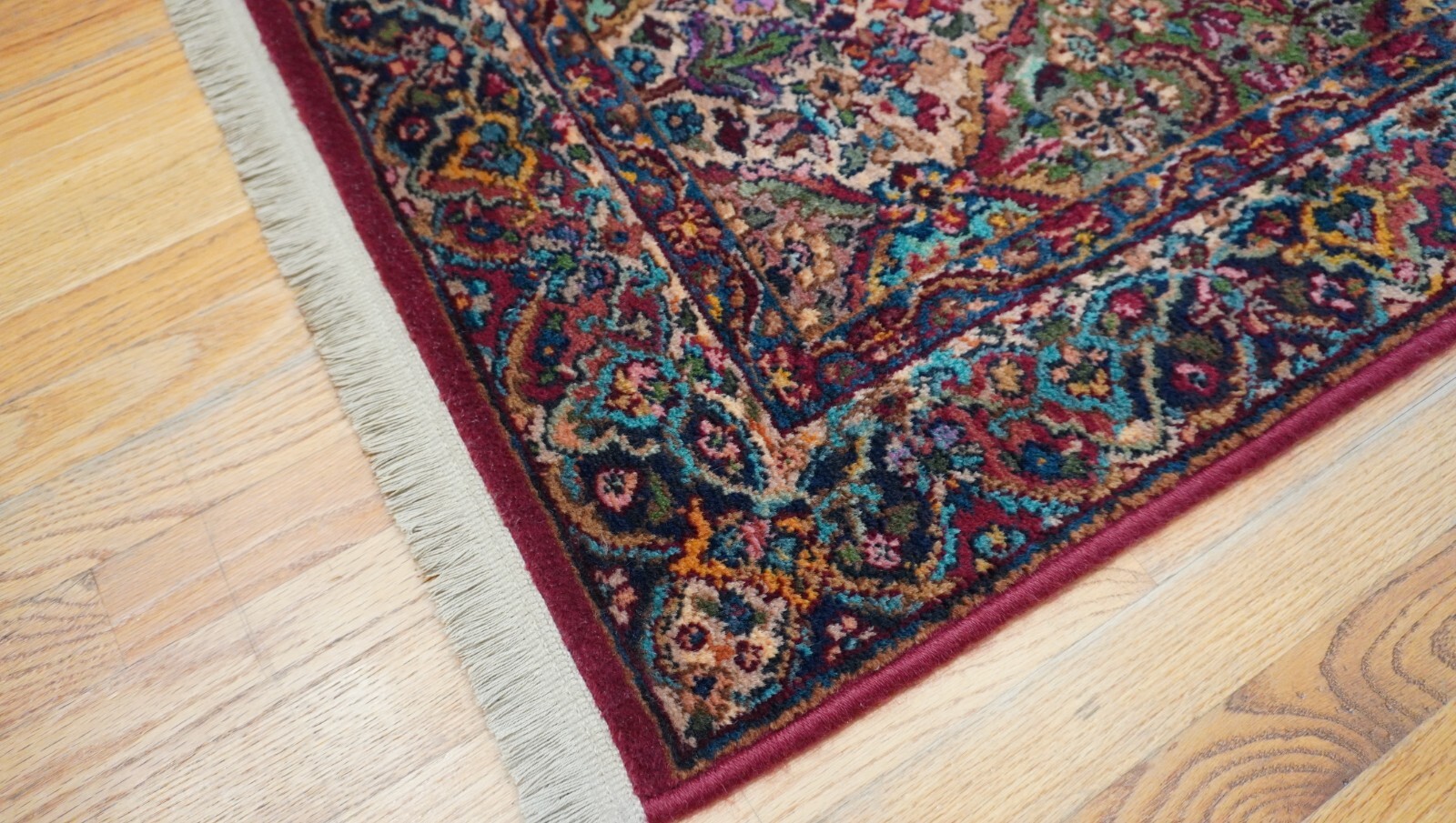 Authentic Karastan 717 Multicolor Panel Kirman Wool American Area Rug 4