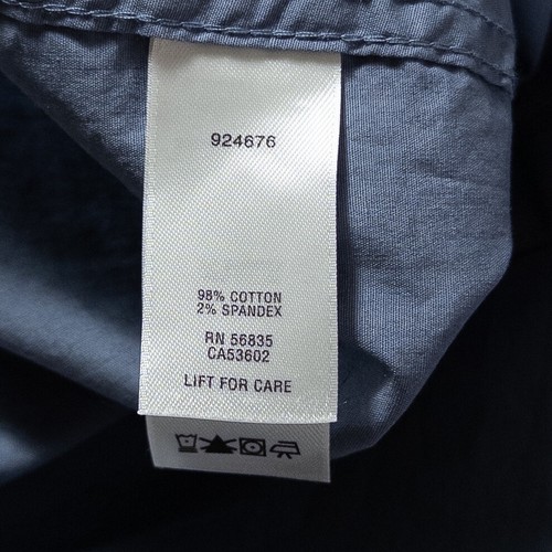 Cabela's Shirt Womens 2X Blue Button Up Cotton Stretch Roll Tab Sleeve Camp * - Picture 11 of 11
