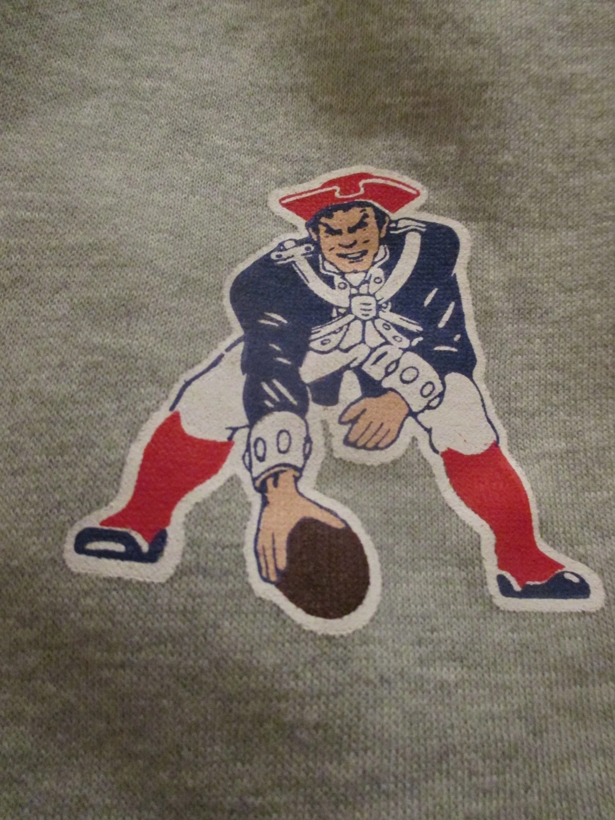 VETEMENTS NFL Team Apparel New England Patriots Felpa con cappuccio grigia con design Media Nuova senza etichette!!!!