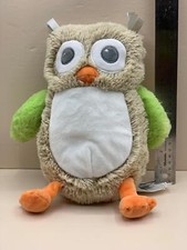 Blankets Beyond Brown Green OWL 10" Plush Stuffed Animal Toy