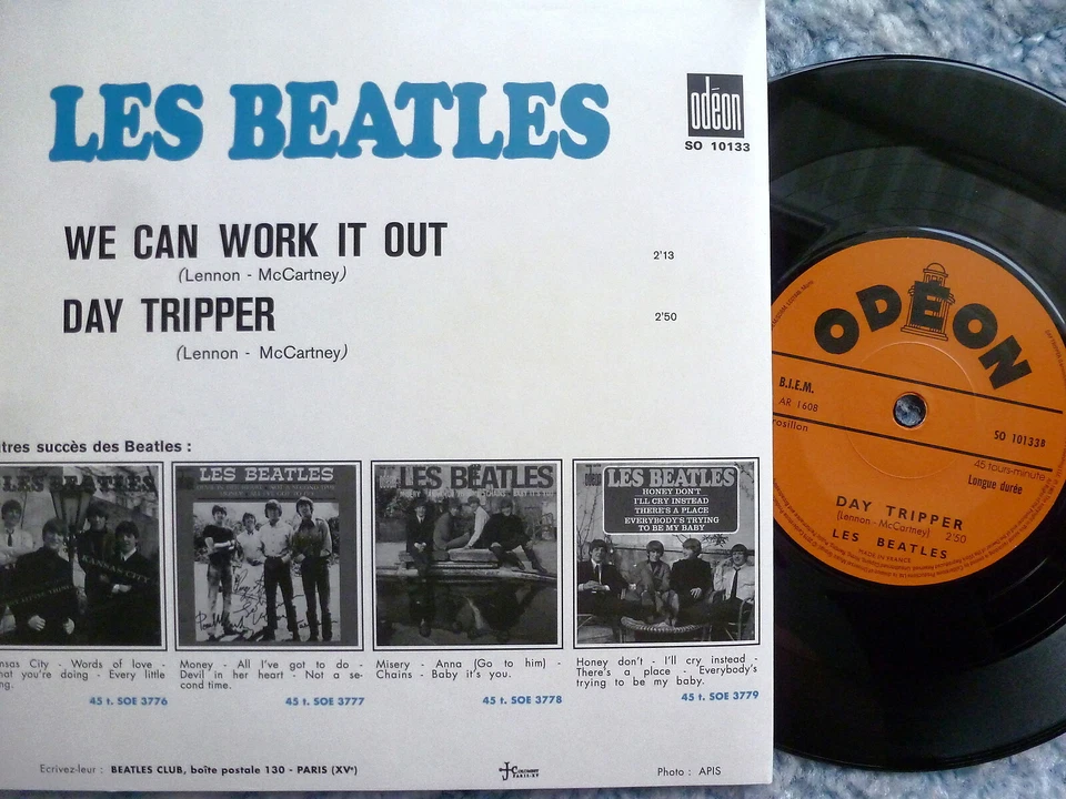 BEATLES 45 RPM 7" VINYL - We Can Work It Out W/PIC SLEEVE Foto 2 de 2
