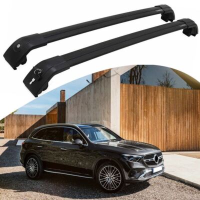 Luggage Rack Roof Bars For Mercedes Glc Black Cross Bar Fits For