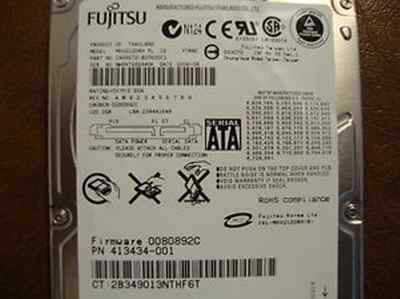 NEW Fujitsu MHY2120BH 120GB SATA 2.5in 9.5MM Hard Drive NOS USA Seller