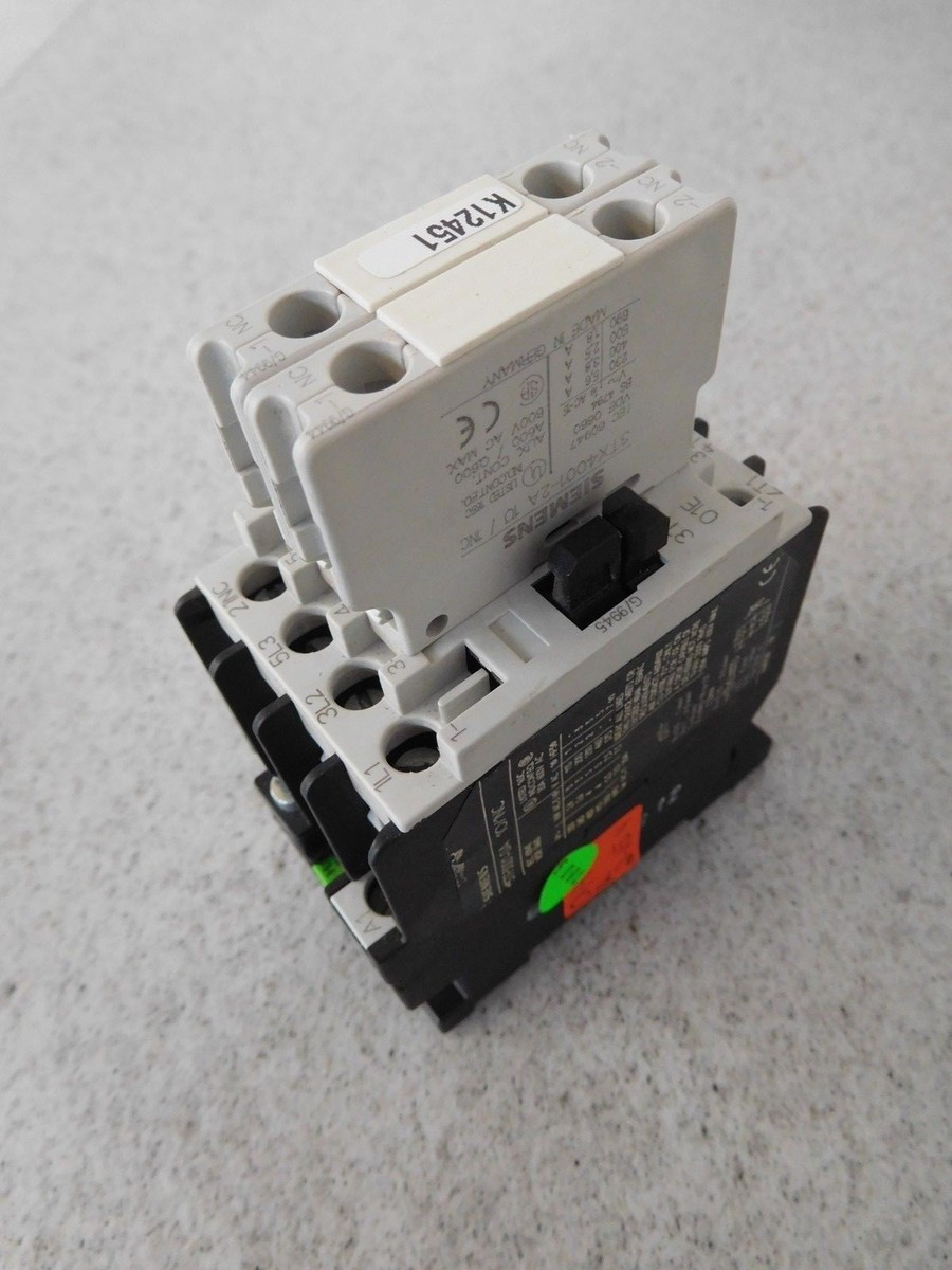 Siemens 3TF3001-0A, 01E, Schütz, Spule V110 + Siemens 3TX4001-2A