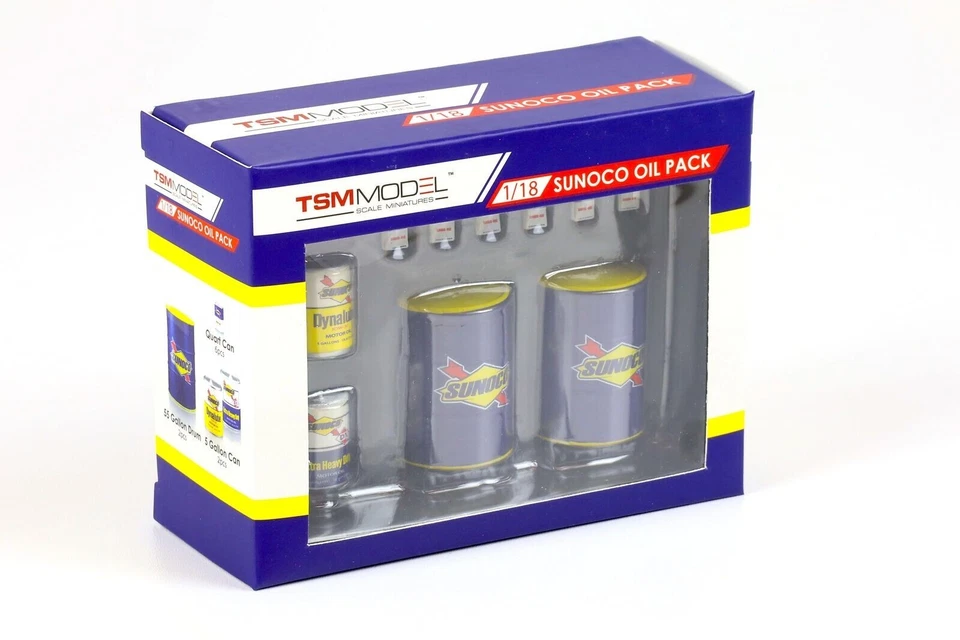 TSM  SUNOCO OIL PACK COMPLETE SET 1:18 DIORAMA ACCESSORIES NEW 12AC22 TRUESCALE - Image 2 of 4