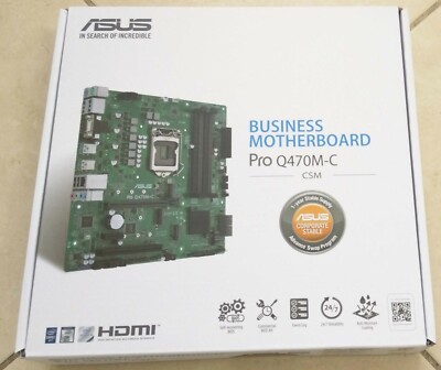 ASUS PRO Q470M-C/CSM Intel Q470 micro ATX Motherboard LGA