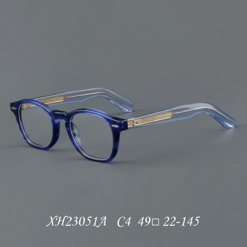 Retro Square Acetate Thick Eyeglasses Hand Made Glasses Frames Men Women Vintage