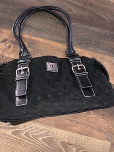 Brentano moda Italy Leather and Canvas Handbag Shoulder bag purse | eBay