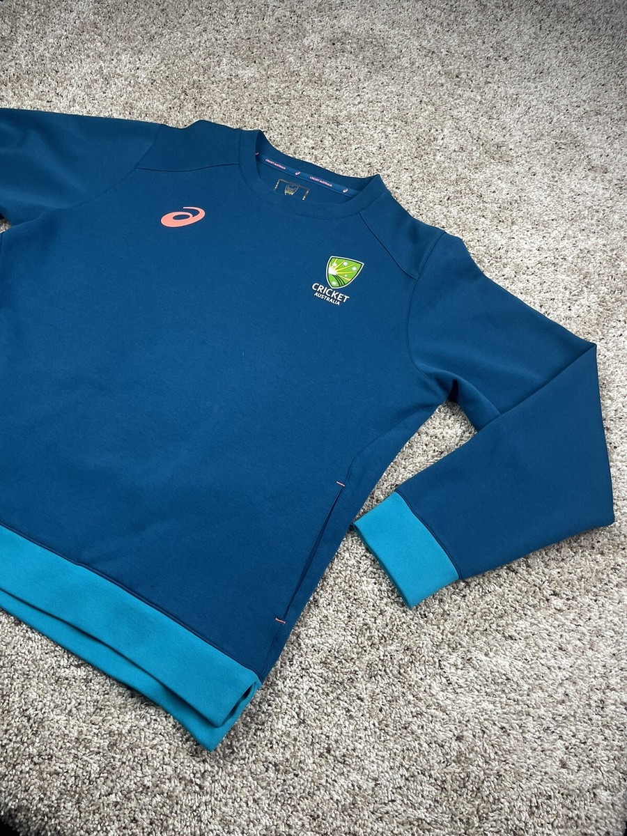 Cricket Australia Sweatshirt XL Mens Blue Crew Neck Fleece