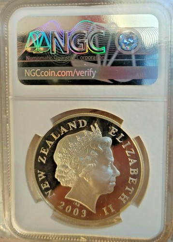 2003 New Zealand 1 Oz Silver $1 Lord of the Rings Council of Elrond NGC PF69UC - Picture 2 of 2