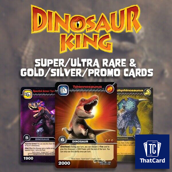 Upper Deck Dinosaur King Gold Silver & Colossal Rare Foil Upper Deck Dinosaur King Gold Silver & Colossal Rare Foil
