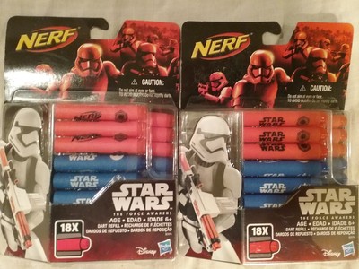 OFFICIAL STAR WARS NERF DART REFILL PACKS (2), 18 DARTS EACH, 36 TOTAL | eBay