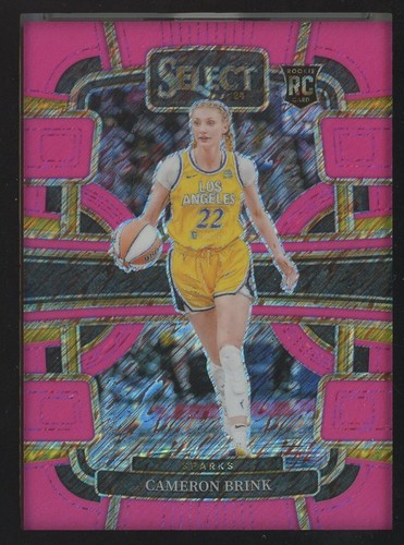 🔥🔥2024 PANINI SELECT WNBA PINK SHIMMER FOTL CAMERON BRINK #/3 ROOKIE RC 🔥🔥 - Bild 1 von 2