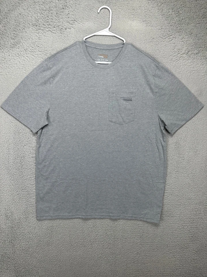 Cooper Fit Shirt Adult Large-XL Grey Tee Short Sleeve Crew Neck T-Shirt Mens - Image 2 of 4