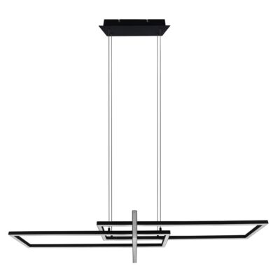 Design Hängelampe LED 2-flammig schwarz Stahl inkl. LED warmweiß 2x7W - wohnzimmer pendelleuchte | - LED Lampen und Beleuchtung Design Hängelampe LED 2-flammig schwarz Stahl inkl. LED warmweiß 2x7W - wohnzimmer pendelleuchte | - LED Lampen und Beleuchtung