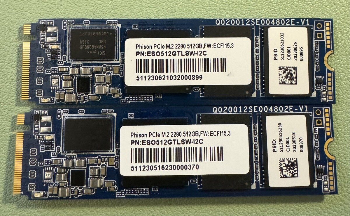 PHISON 容量1TB M.2 2280 NVMe規格 SSD