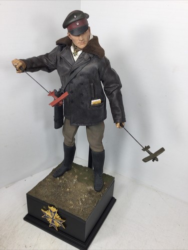 1/6 CUSTOM BUILD WW1 GERMAN THE RED BARON VON RICHTOVEN FIGHTER PILOT ACE +STAND - Picture 6 of 24