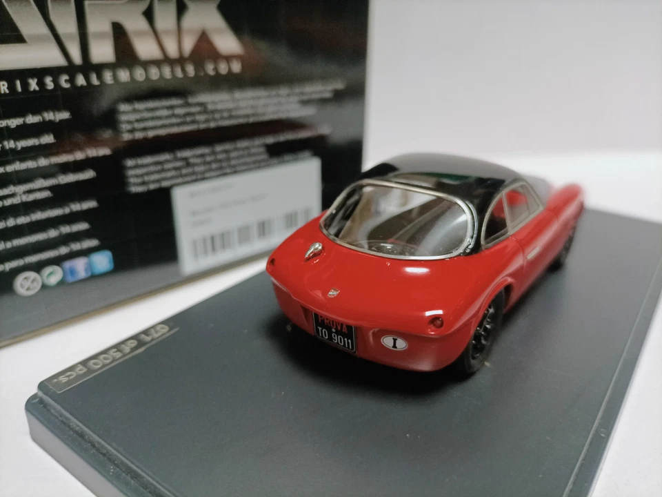 Matrix 1/43 Moretti-Fiat 750 Gran Sport rojo Foto 4 de 4