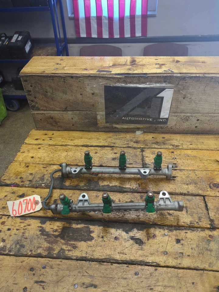 03-08 TIBURON 01-06 OPTIMA SANTA FE 99-05 SONATA RAMPA DE RIEL DE COMBUSTIBLE CON 6 INYECTORES Foto 2 de 4