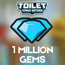 [ONLINE NOW 🟢] Toilet Tower Defense | TTD 1M |  1 Million Gems | 💎AFFORDABLE💎
