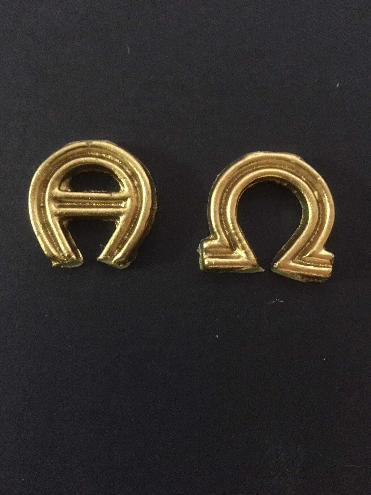 Verzierwachs Alpha Omega gold Kerzenwachs Wachsdekor Borte Wachs Wachskerze