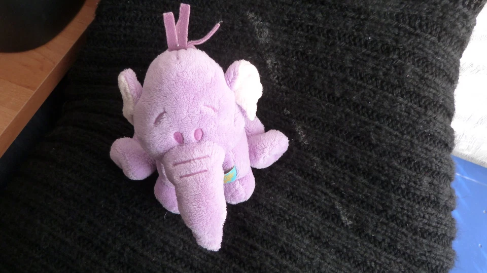 peluche doudou lumpy nicotoy disney mauve rose violet - Photo 2/4