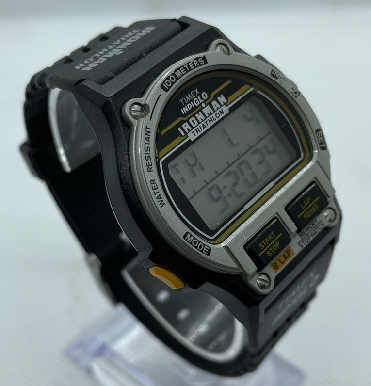 Vintage 90s Timex Ironman Triathlon Indiglo Rare Digital 8 Vintage 90s Timex Ironman Triathlon Indiglo Rare Digital 8
