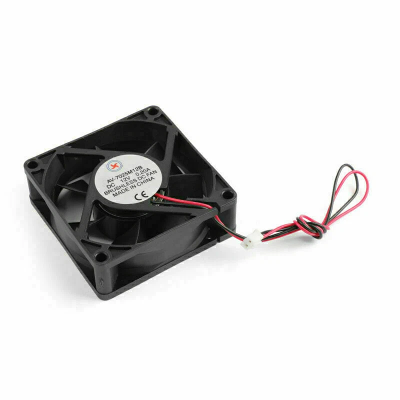 12V 0.2A Kühlung Computer Lüfter Ball Lager 70 x 70 x 25 mm DC Brushless 3P B F3 - Bild 4 von 4