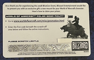 WoW Loot - Big Blizzard Bear - Polar Bear - Großer Blizzard Bär - Blizzcon 2008