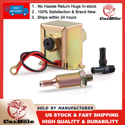 #ad Universal Electric Fuel Pump 12V Low Pressure Petrol Diesel Facet Style 2 4 PSI $17.95