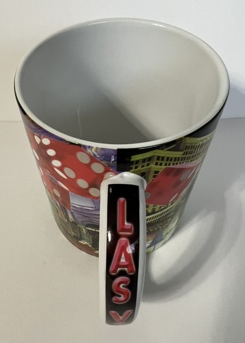 Las Vegas Souvenir Coffee Mug Welcome to Las Vegas Sign w/Strip Casino Landmarks - Picture 5 of 14